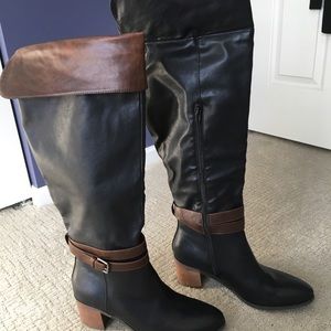 Brand new Victoria over the knee/knee high boots